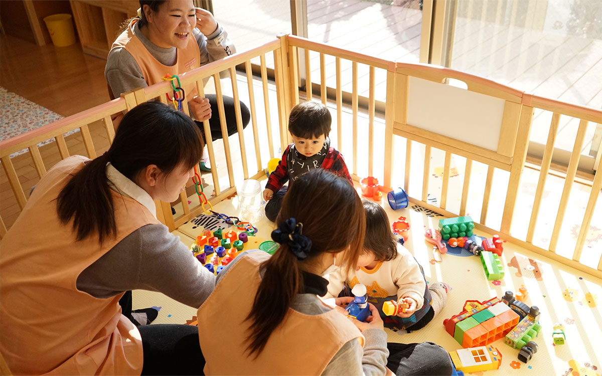 安全な環境で、安心できる保育を